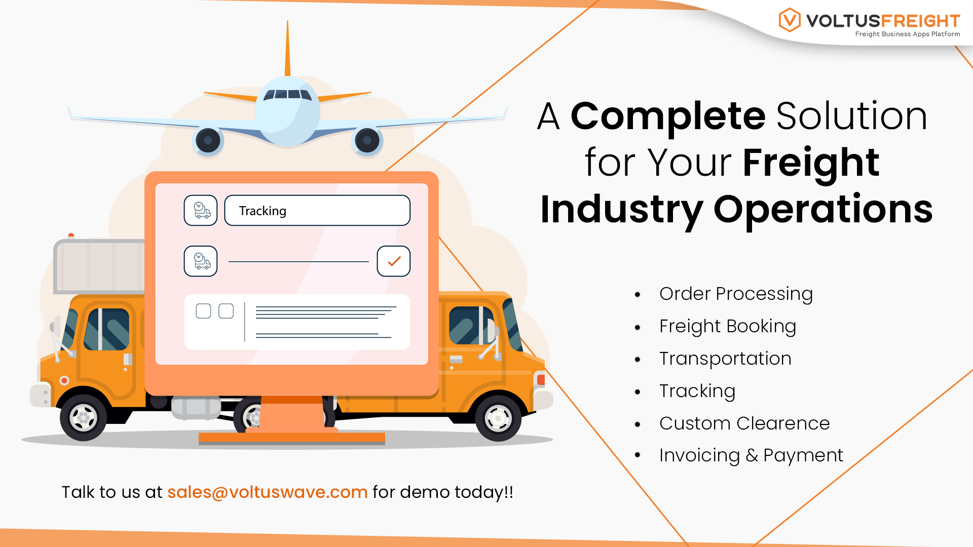 VoltusFreight: A Complete Solution for Your Freight Industry Operations.