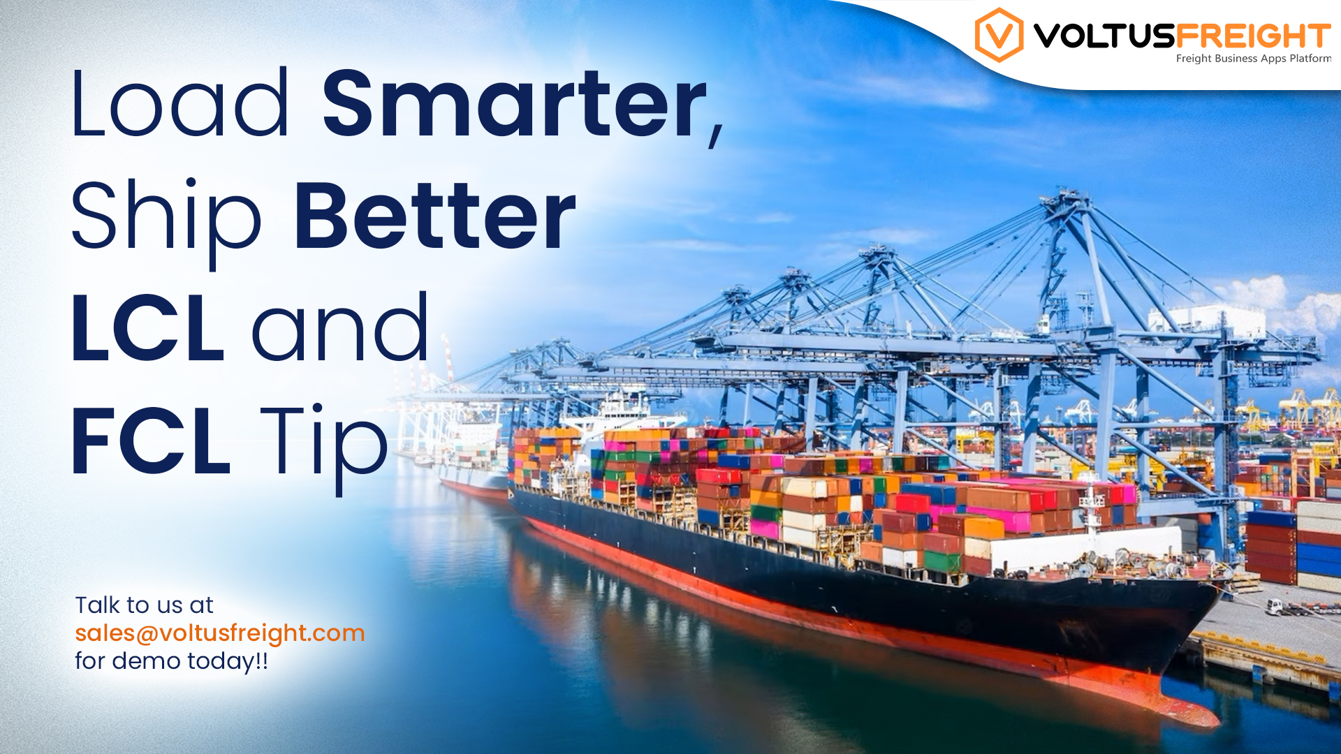 Load Smarter, Ship Better LCL and FCL Tip